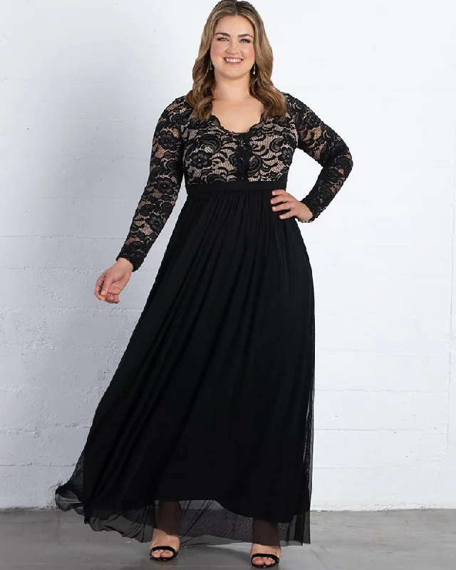 women's lace-up dressesJasmine Lace Evening Gown - Final Sale!