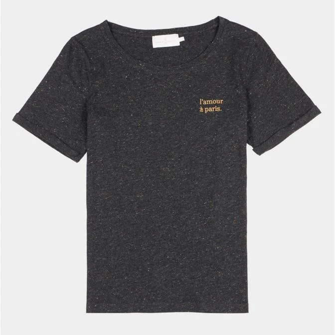 women's tops with unique designsL'Amour Paris Tee (Grey)