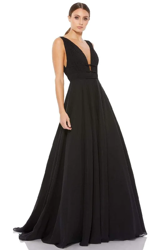 women's limited-edition dressesIeena Duggal - 55379 Plunging V Neck Evening Dress