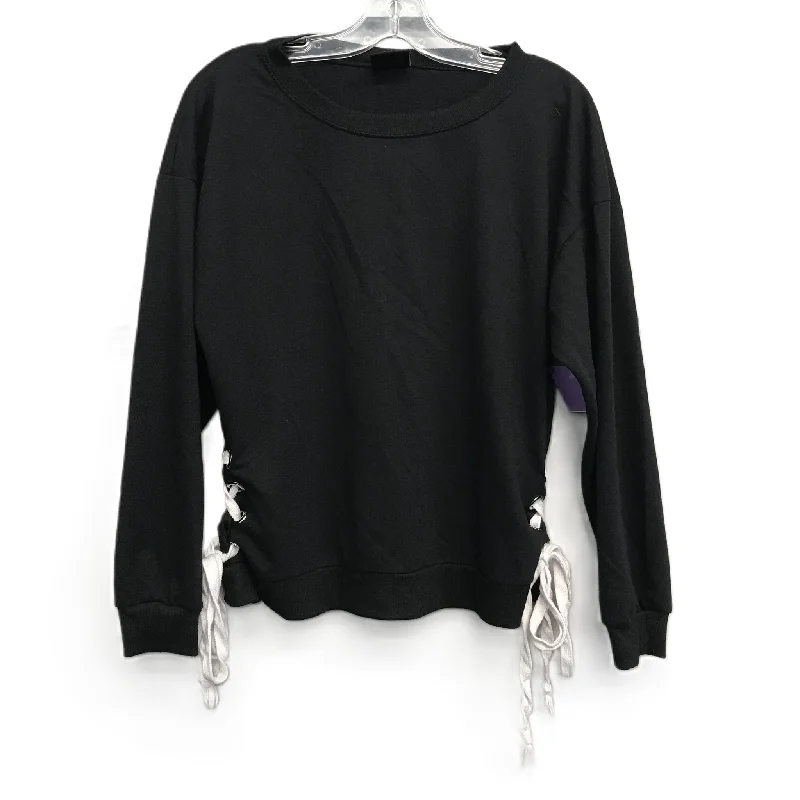 women's long sleeve tops with stretchable fabricTop Long Sleeve By Coco Limon  In Black, Size: L