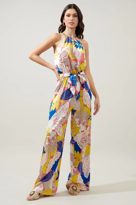 women's jumpsuits for versatile stylingTropical Paradise Wide Leg Jumpsuit