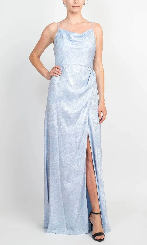 women's luxury dressesAdrianna Papell AP1E208881 - Metallic Cowl Neck Evening Gown