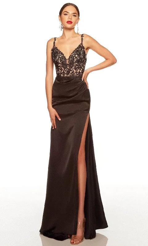 women's halter dressesAlyce Paris 61470 - Sleeveless Evening Dress