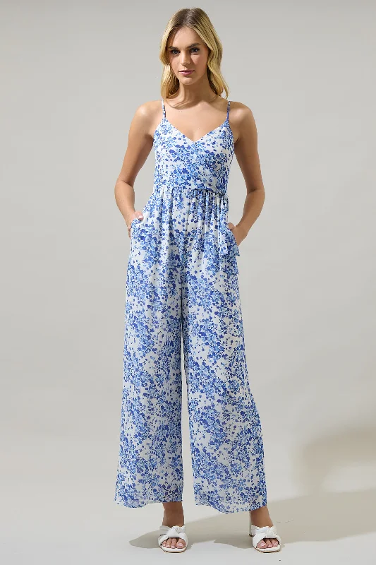 women's jumpsuits for all-day comfortCamellia Floral Vicky Wide Leg Jumpsuit