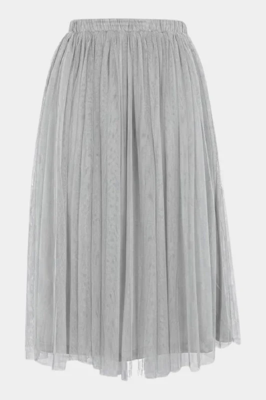 women's knitted skirtsMerlin Grey Midi Skirt