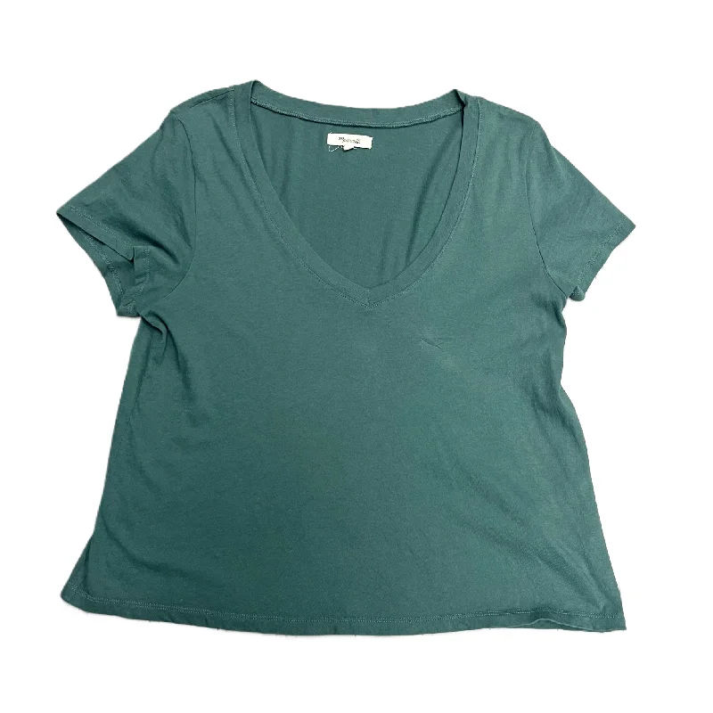 comfortable women's T-shirtsGreen Top Short Sleeve Basic By Madewell, Size: M