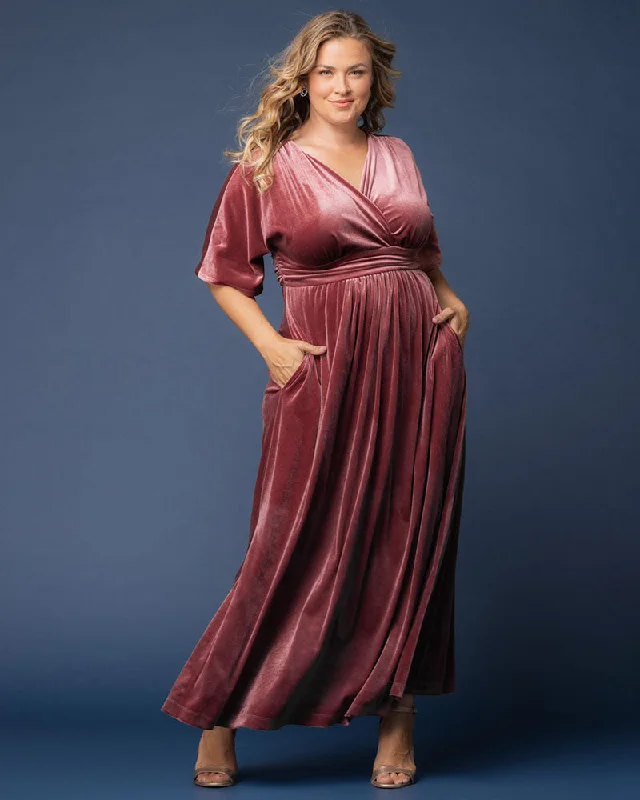 women's cold-shoulder dressesVerona Velvet Evening Gown - Sale!