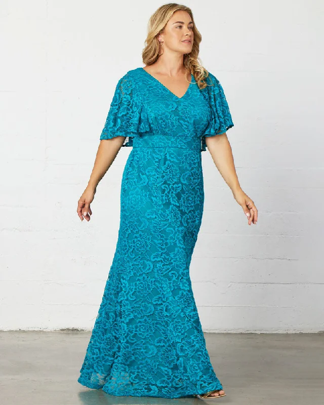 women's empire-line dressesDuchess Lace Evening Gown - Sale!