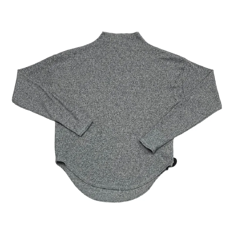 women's long sleeve tops made of synthetic fiberTop Long Sleeve By Chaser In Grey, Size: S