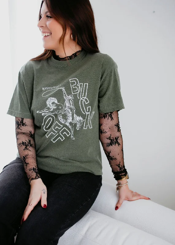 trendy women's topsBuck Off Graphic Tee