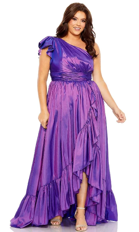 women's retro dressesMac Duggal 68149 - Assymetrical Evening Gown