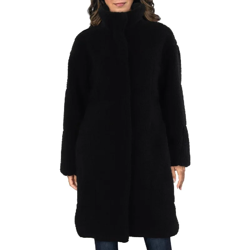 women's coats that offer both functionality and fashion-forward flairWomens Faux Fur Midi Teddy Coat