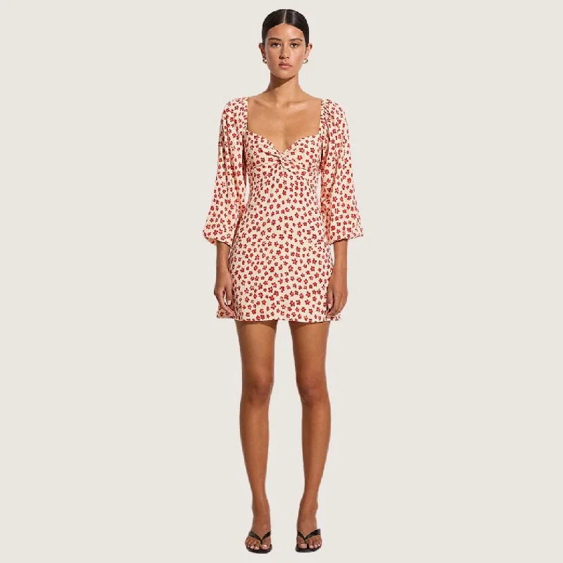 women's wrap dressesAmias Mini Dress (Gita Floral Red)