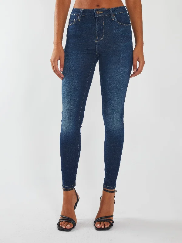 women's denim jeans for travelKayla MR Skinny Blue