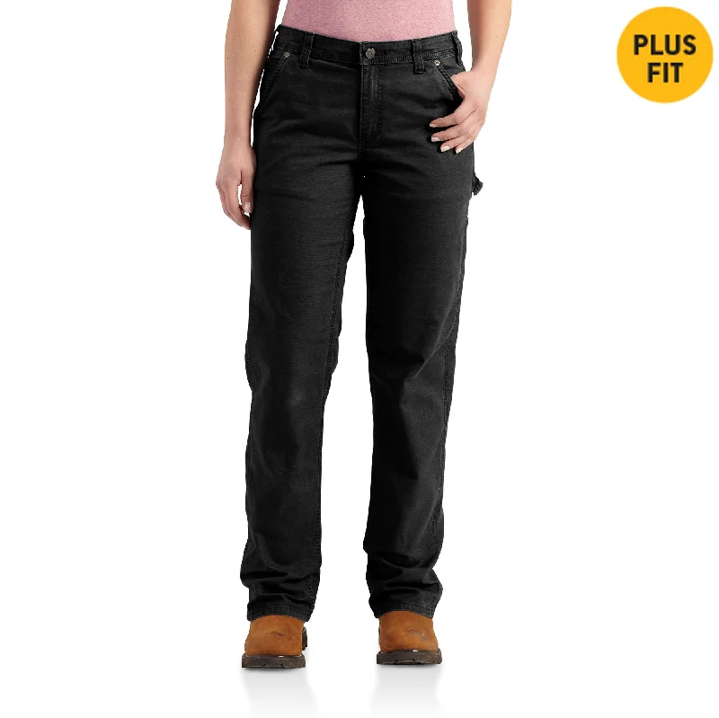 women's black denim jeansRugged Flex® Loose Fit Canvas Work Pant