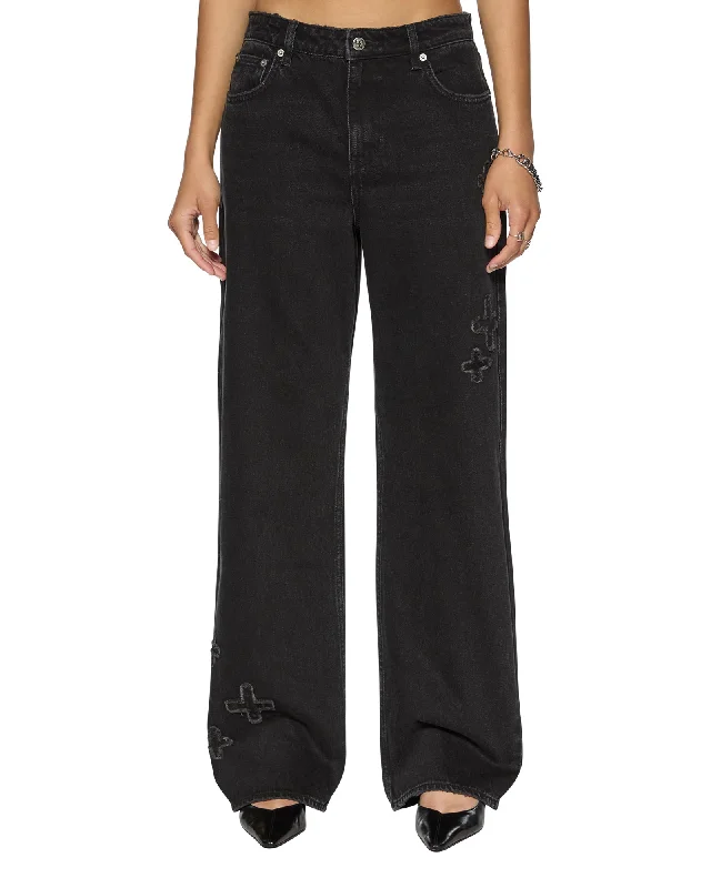 women's denim jeans for a glamorous eveningLOW RIDER NOIR KRAFTWERK