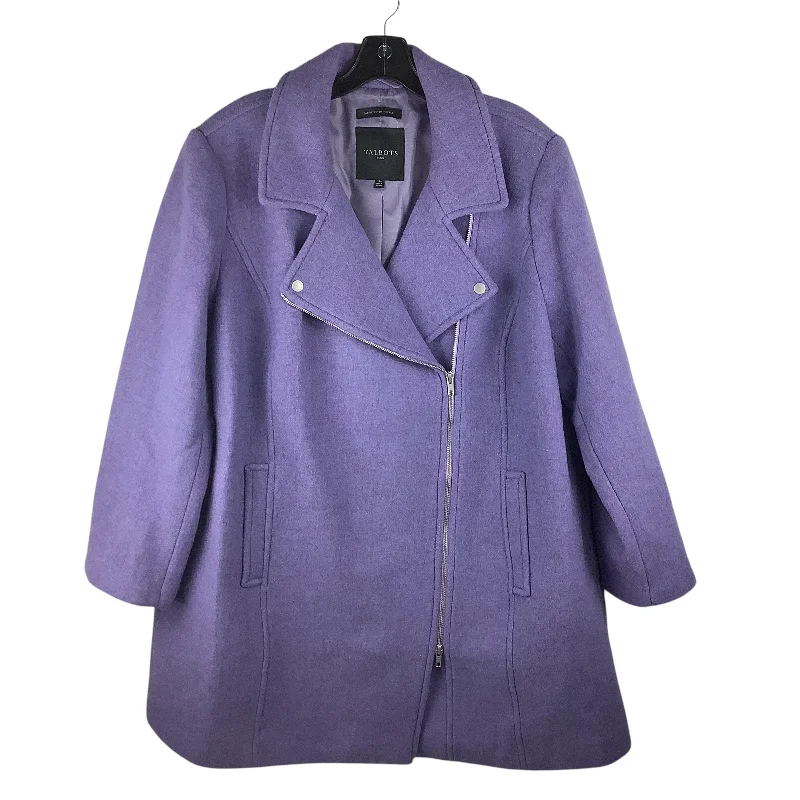 plus-size women's coatsCoat Other By Talbots In Purple, Size: 1x