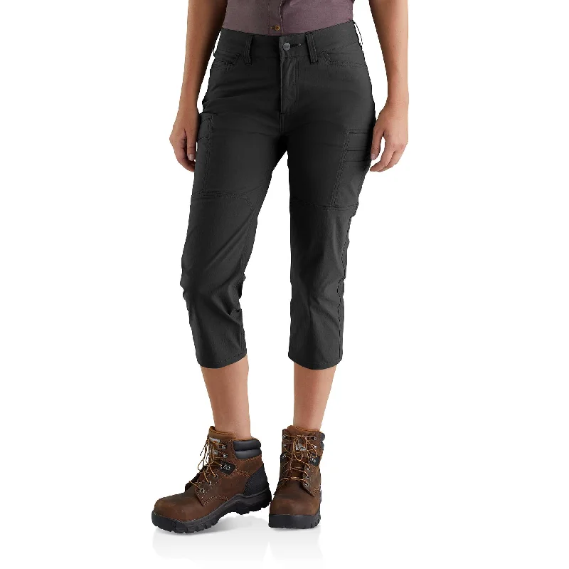 women's denim jeans with contrasting stitchingStraight Fit Carhartt Force® Madden Cargo Capri