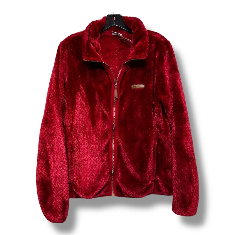 women's coats for rainy weatherJacket Fleece By Columbia In Red, Size: L