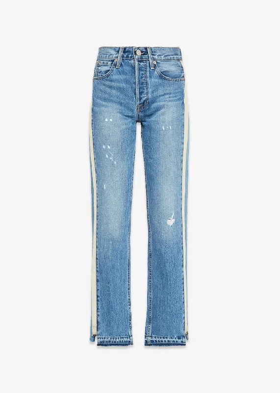 women's denim jeans for summerUpcycled Crop Straight