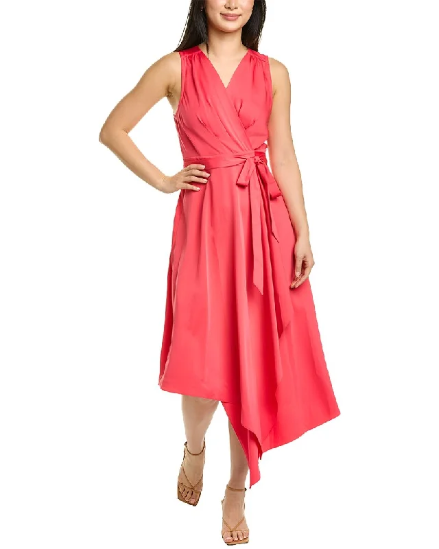 women's curve-hugging dressesBCBGMAXAZRIA Wrap Midi Dress