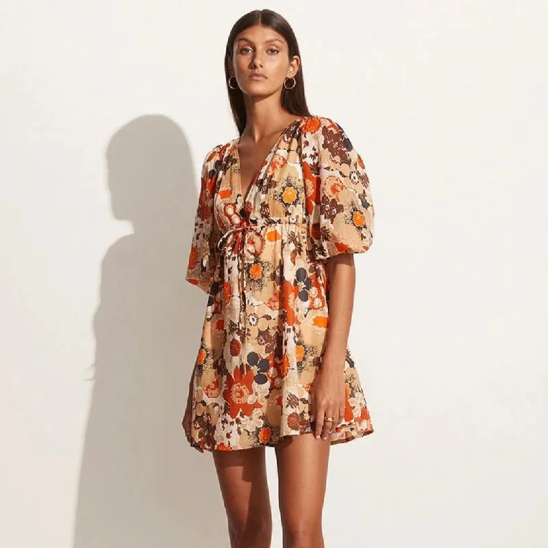 women's one-shoulder dressesFaria Mini Dress (Kaiya Floral)