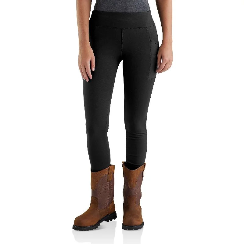 women's denim jeans with leather patchesWomen's Carhartt Force® Lightweight Pocket Legging