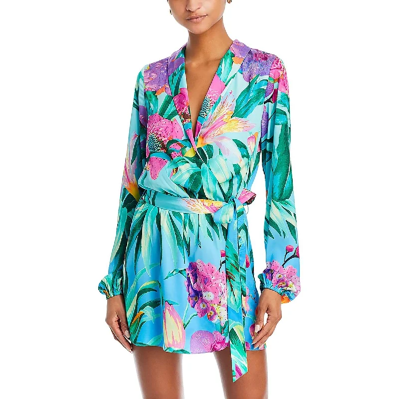 women's sheath dressesWomens Printed Polyester Mini Dress