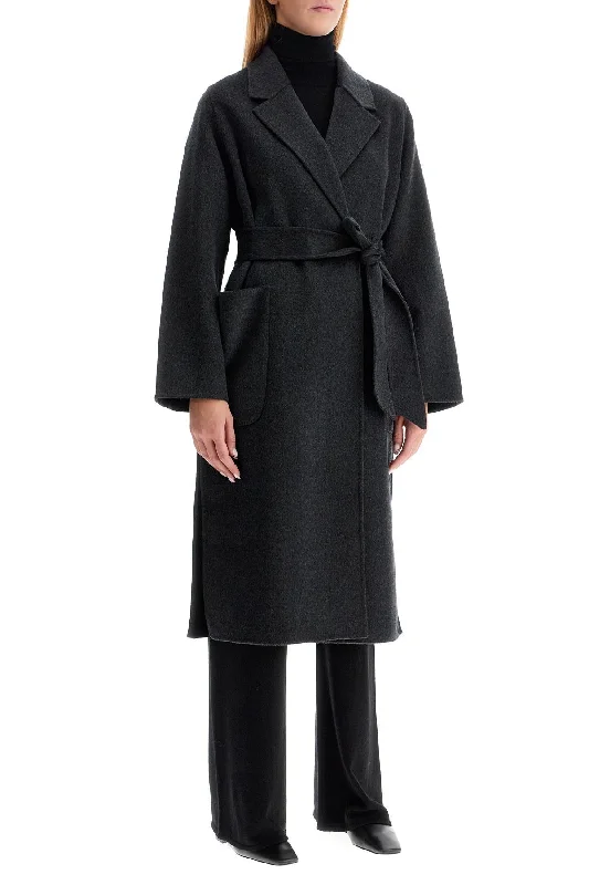 women's coats with belted waistsDynamis Studio Long Milan Coat