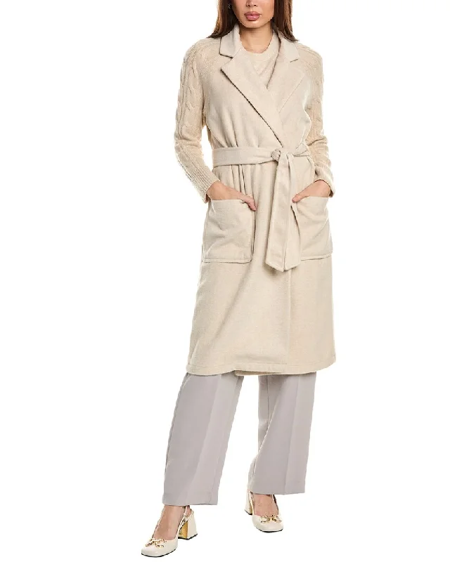 vegan women's coats (fur-free options)Vince Camuto Wool-Blend Coat