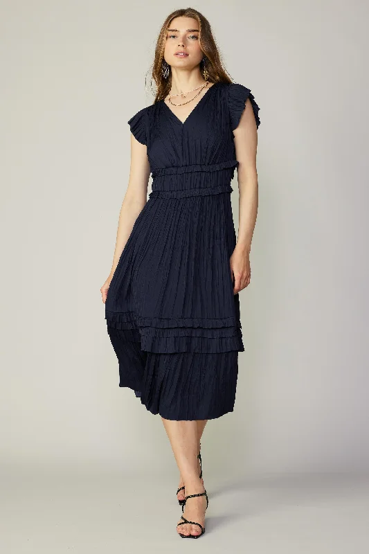 women's casual Friday dressesSereia Pleated Midi Dress