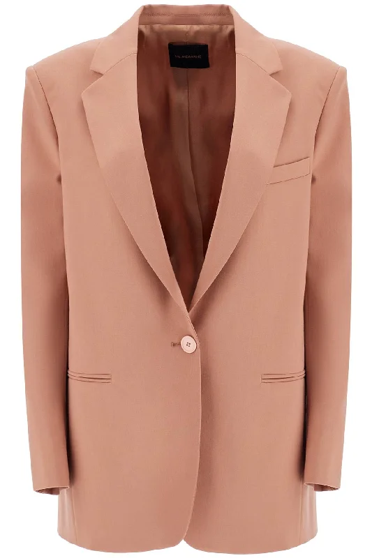 women's coats with adjustable sleevesThe Andamane Women's Elegant  pink Synthetic Blazer