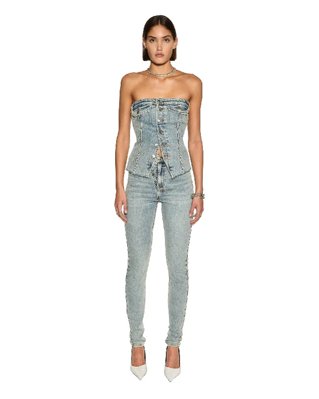 women's denim jeans with sequinsHI N WASTED XTRA YOUTH