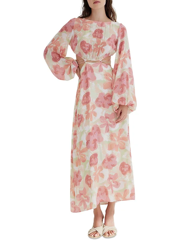 women's chiffon dressesWomens Floral Long Maxi Dress