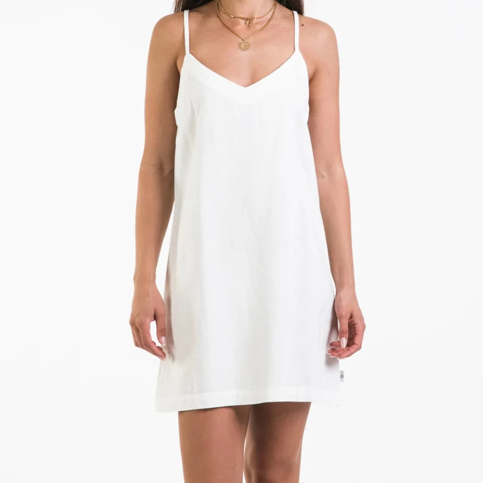 women's short-sleeved dressesClassic Mini Dress (White)