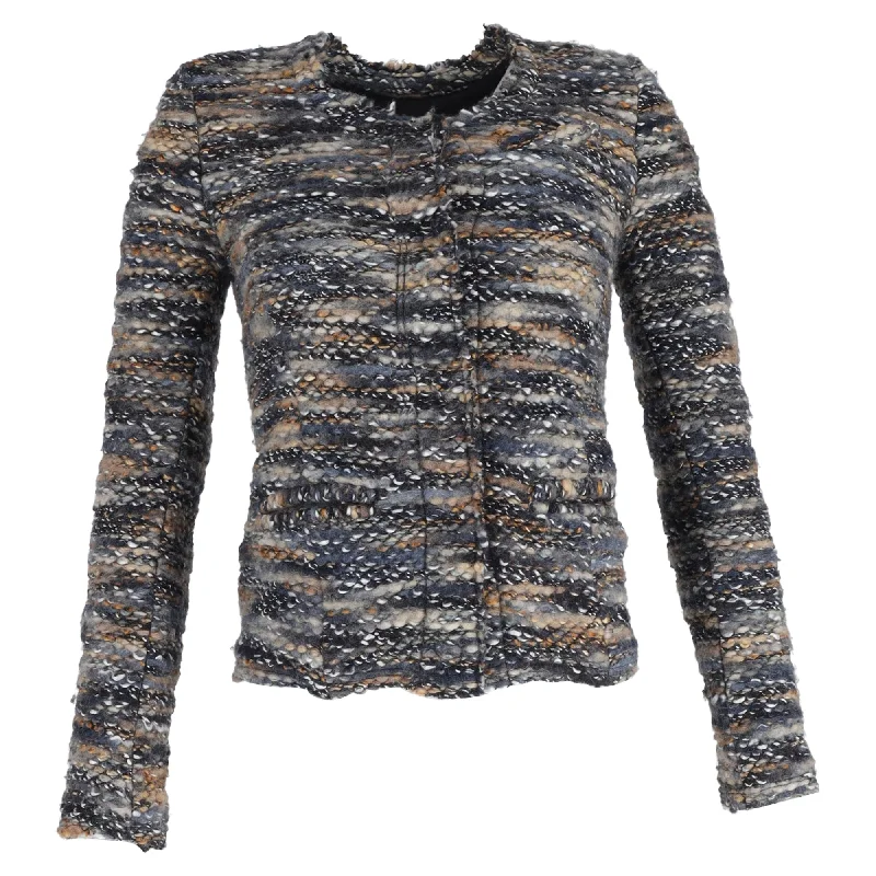 women's coats that offer both functionality and fashion-forward flairIro Molly Bouclé-Tweed Jacket in Multicolor Wool