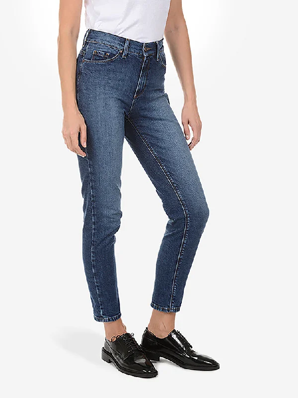 women's relaxed-fit denim jeansMom Ridge Jeans