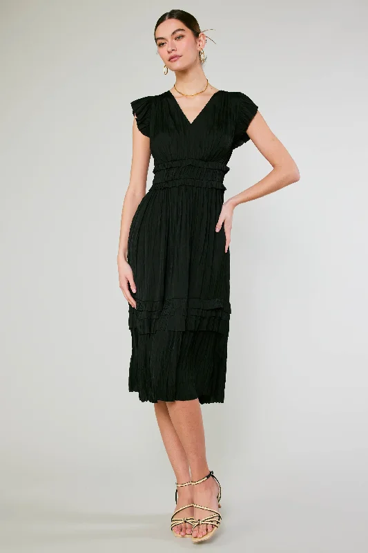 women's shift dressesSereia Pleated Midi Dress