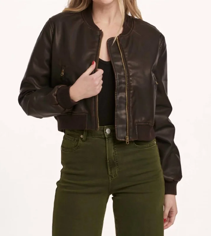 modern women's coatsInez Jacket In Cacao