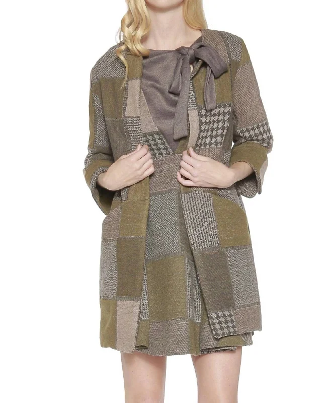 women's coats for casual FridaysImogen Coat In Hunter Tweed