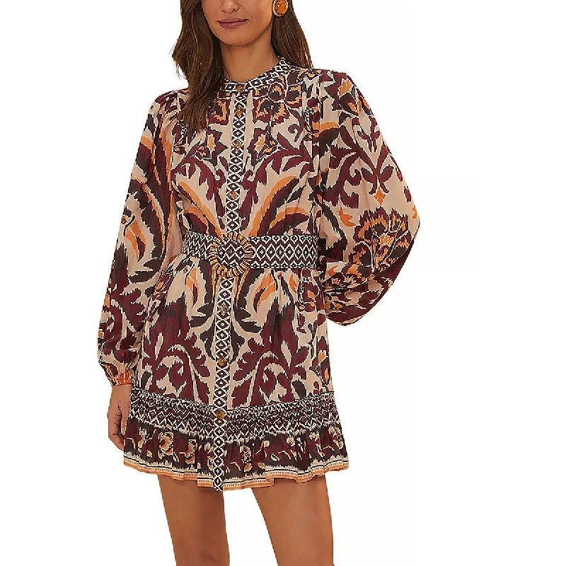 women's fair-trade dressesWomens Above knee Printed Mini Dress