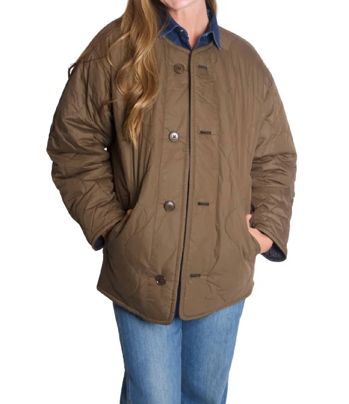 women's coats for minimalist aestheticsNesmae Jacket In Brown