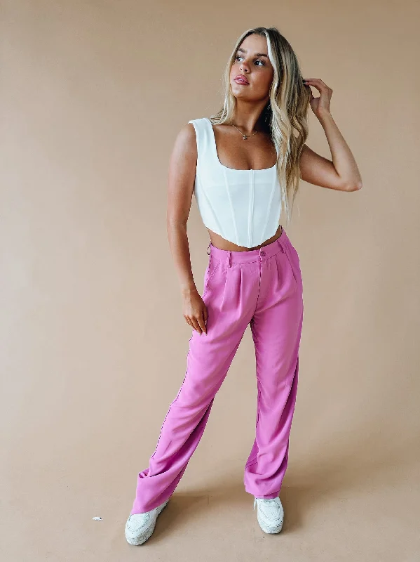 women's designer pantsElisa High Waisted Trousers