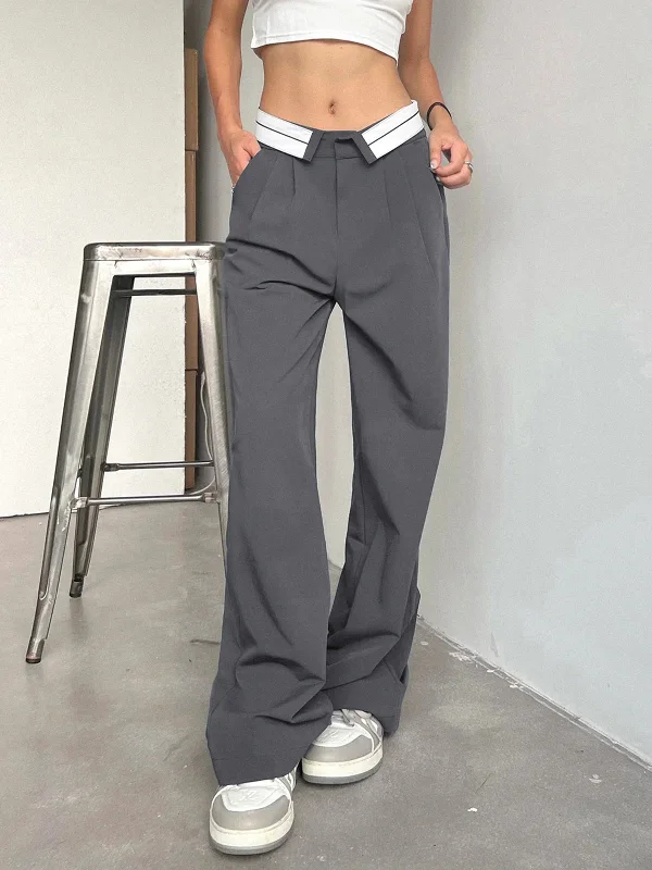 women's ankle-length pantsBerryBetty - Recreation Day Straight Leg Dress Pants