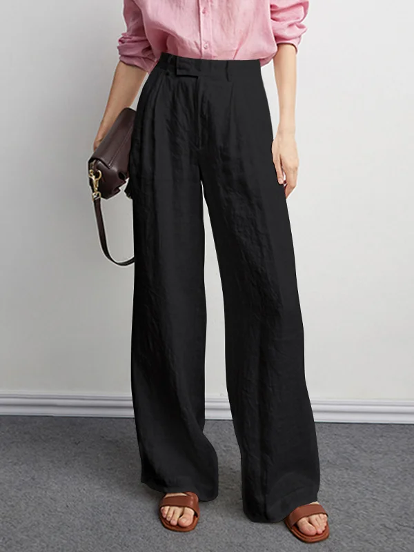 women's elegant pantsBerryBetty - Utility Smart Wide Leg Pants