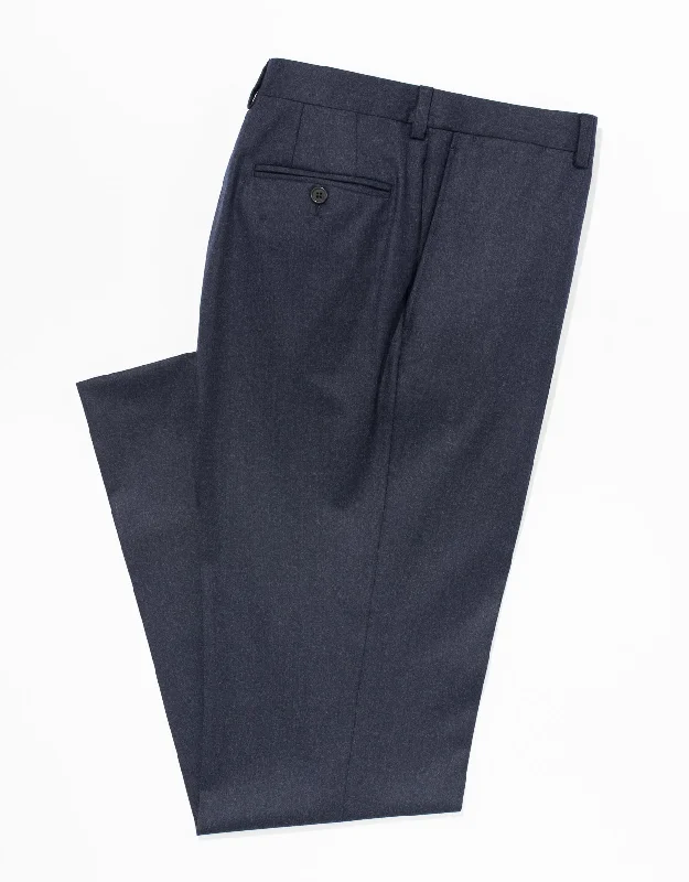 women's cotton dressesDARK BLUE WOOL FLANNEL TROUSERS