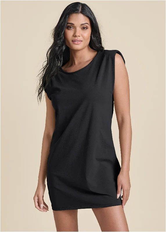 women's made-to-order dressesEasy Shift Dress - Black