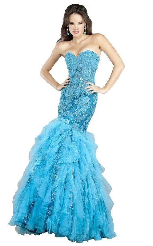 women's mini dressesJovani 6513 Prom Long Strapless Formal Mermaid Gown