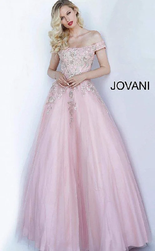 women's short-sleeved dressesJovani 3929 Long Formal Prom Ball Gown