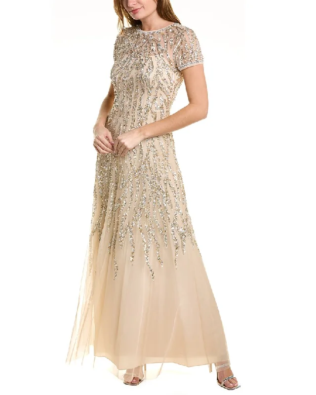 women's curve-hugging dressesAidan Mattox Beaded Ball Gown